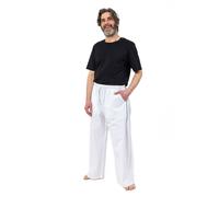 Pantalon Été Large Coton Léger Blanc Eddy