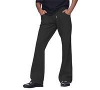 Pantalon évasé des années 70 pour homme - Pantalon disco - Pantalon hip hop évasé - Pantalon de performance vintage - Coupe bootcut - Pantalon de costume évasé - Costume de carnaval, Noir , XXL