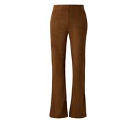 Pantalon évasé en daim synthétique doux à taille haute femme QS Marron 44