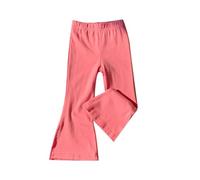 Pantalon Evase Fille 1-6 Ans Doux Confortable Printemps Patte d'elephant Enfant Taille Haute Chic et Elegant Pantalons uni Fluide a la Mode Automne n9