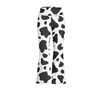 Pantalon Évasé Fille Taille Haute Stretch pour Yoga Danse École et Loisirs | Legging Patte d'Éléphant Enfant, Bas Sport Extensible Doux, Vêtement Gymnastique sans Coutures Gênantes, Jogging Chic pour