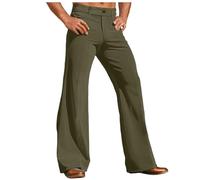 Pantalon évasé pour Homme Pantalon de Carnaval Disco Style Années 70 Disco Décontractés Pantalons À Pattes D'éléphant Confort Déguisement Pantalons évasé Slim à Pattes
