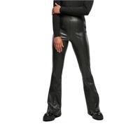 Pantalon évasé - URBAN CLASSICS - Noir - Taille haute - Simili cuir - XL XL