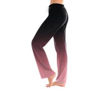Pantalon Extensible Confort Stretch Femme Pilates Ample Jeggings Jazz Elegant Fluide Confort Thai Jegging Infirmiere Golf Bas Haut Pince Yoga Legging De Sport Femme avec Poche Rose L