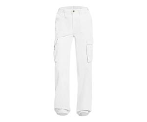 Pantalon Femme Cargo Cargo Léger D'été Pantalon Avec Muet Taches Élastique Travail Respirant Pantalon Vintage Trekking Pantalon Militaire Avec Poches Latérales Streetwear Pantalon Confortable