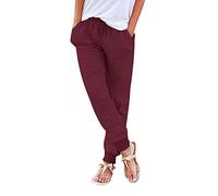 Pantalon Femme Cordon Dos Taille élastique, Confort Poches