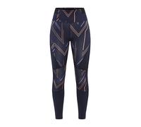 Pantalon femme CRAFT PRO Charge Block bleu marine à motif XXL
