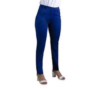 Pantalon Femme de Costume. Pantalon Élégant Taille mi-Haute, Coupe Droite-Skinny pour Le Travail, Bureau, Serveuse, Vendeuse. (93% Polyester - 7% Élasthanne)