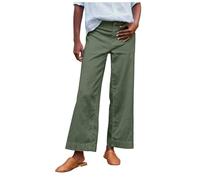 Pantalon Femme En Lin D'éTé LéGer Et Respirant - Coupe Ample Style Palazzo Avec Taille éLastique Haute Confortable - IdéAl Pour Tenue DéContractéE Chic, Vacances à La Plage Ou Sorties Estivales