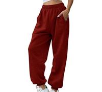 Pantalon Femme Ete Large Couleur Pure Pantalon Femme Taille Elastique Jambes avec Cordon De Serrage Ajustable Multi Poches Respirante Pantalon De Randonnée Décontractés Léger Et Mince Mode Confort
