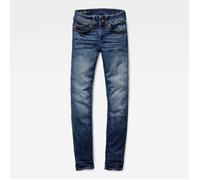 Pantalon femme - G STAR - Midge Saddle Mid Straight New L32 - Taille haute - Coupe droite - Bleu 25/32