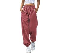 Pantalon Femme Grande Taille 50/52 - Pantalon de survêtement pour Femme Pantalon de Jogging Pantalon de Yoga Taille Haute avec Poches Élastiquée Taille Pantalon Grande Taille Pas Cher