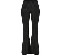 Pantalon femme grandes tailles Urban Classics flared pin stripe Noir 5XL