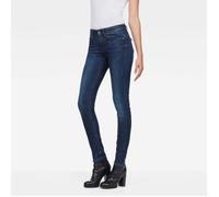 G-Star RAW Jean Midge Zip Mid-Waist Skinny Bleu foncé 25-32