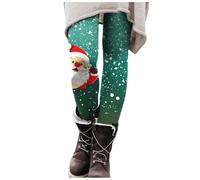 Pantalon Femme Hiver Chaud Tenue De Sport Collant Noel, Leggings Serré Extensible Pants Collants Tenue Imprimé ThèMe NoëL Sports Fitness Gym Running Respirant Douce