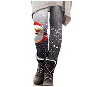 Pantalon Femme Hiver Chaud Tenue De Sport Collant Noel, Leggings Serré Extensible Pants Collants Tenue Imprimé ThèMe NoëL Sports Fitness Gym Running Respirant Douce