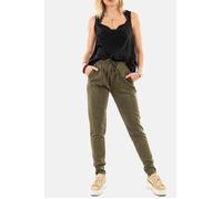Pantalon Femme ICHI Kate 13024 Kalamata - Coupe Slim - Taille Standard - Vert XL