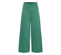 ICHI Pantalon à plis 'KATE' vert / noir, Taille 38