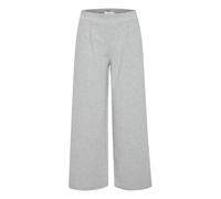 ICHI Pantalon Kate Wide décontracté 200318 gris chiné Taille 38 / M Femme