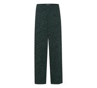 Pantalon femme Ichi Kate Jacquard 7 Vert S