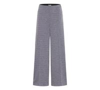 Pantalon femme Ichi Kate Jacquard 9 Bleu S