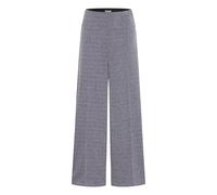 Pantalon femme Ichi Kate Jacquard 9 Bleu XS
