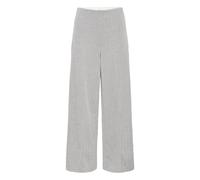 Ichi - Pantalon Jacquard Sharkskin Herringbone - Femme - Pantalons - Gris - Taille: 40 FR