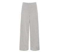 Pantalon femme Ichi Kate Jacquard 9 Gris XL