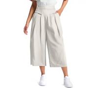Pantalon Femme Jogging Randonnée Pantalon Fluide Femme Taille Haute Chic Et Elegant Printemps Vetement Taille Elastique Imprimé Habillé Hosen Couleur Unie Automne Halloween 2#Blanc S