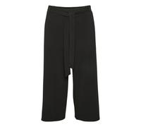 Kaffe - Pantalon Noir Court avec Large Ceinture - Femme - Pantalons - Noir - Taille: 36 FR