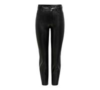 Pantalon femme Only Emily imitation cuir Noir XSx32