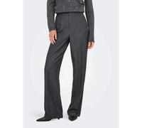 Only Pantalon Onlhattie-Lana Hw Wide Mel TLR Femme Gris foncé mélangé 36W/32L EU