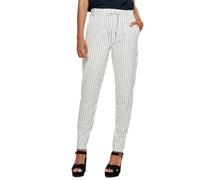 Pantalon Femme - ONLY - Poptrash - Blanc à rayures - Coupe Slim - Taille standard S