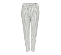 Pantalon femme Only Poptrash easy rush stripe - cloud dancer black - Mx32