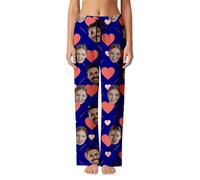 Pantalon Femme Pantalon décontracté féminin Ample et Doux avec Ceinture élastique pour Un Confort Optimal en intérieur ou en Sortie légère (Blue, XXXL)