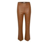 Pantalon femme Soaked in Luxury Kaylee PU Kickflare Marron 2XL