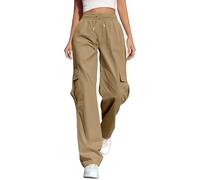 Pantalon Femme Taille Elastique Beige Séchage Jogging Travail Haute Ample Protection Maximale Fluide Cargo De Hiver Thermique Bleu Marine Large