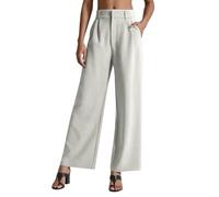 Pantalon Femme Taille Elastique, Pantalons De Sport Femme,Élégant À Jambes Larges pour Tenue De Bureau Et Loisirs Haute Confortable Et Fluide