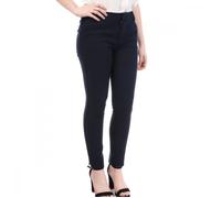 Pantalon Femme Teddy Smith City Slit - Marine - Coupe Slim - Ourlets avec Fentes Latérales 34