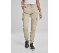 Urban Classics Pantalon cargo femme Taille haute, chevilles resserrées, Concrete Taille 29