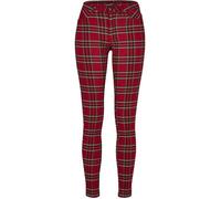 Pantalon femme - Urban Classic - Skinny - Tartan rouge/noir - Taille avec passants - 2 poches arrière 31