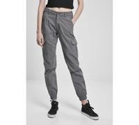 Pantalon femme Urban Classics high waist cargo Gris 27