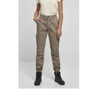 Pantalon femme Urban Classics taille haute cargo - marron - 32 28