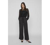 Pantalon femme VILA taille bande ajustable style palazzo satiné.