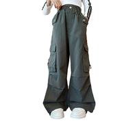 Pantalon Fille 10 Ans Cargo Enfant Salopettes Et Combinaisons Jean Baggy Jogging 5 Travail Pantalons Y2k Clothes Ado 12 Danse Hip Hop Large De