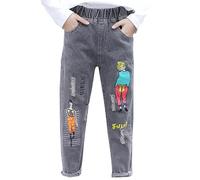 Pantalon Fille 8 Ans - Printemps Et Automne Nouvelles S Mode S Décontractés Grandes Petites Et Moyennes S Bébé S S Longs (Grey 8-9 Years)