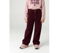 VERTBAUDET Pantalon Fille Large Velours Côtelé Paperbag Coton Bordeaux 9A