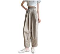 Pantalon Fluide Été Femme Thai Tenue Africaine Noir Taille Elastique Leger Sport Ete Fleuri Souple Tissu Aérien Yoga Blanc Toile Haut Thailande Sarouel Ample Large D'Ete Enfant