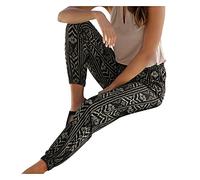 Pantalon Fluide Femme été Imprimé Bohème Taille Haute Baggy Pantalon De Plage avec Poche Vintage Casual Taille Elastique Chic Petites Jambes Pantalon Léger Confortable Yoga Pants Grande Taille