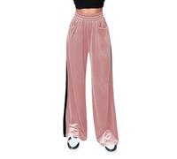 Pantalon Fluide Femme éTé,Nouvelle de Pantalons décontractés pour Femmes avec Taille en Daim, Polyvalents et comme des Pantalons Droits à épissure, Pantalons de Travail, Pantalons décontractés